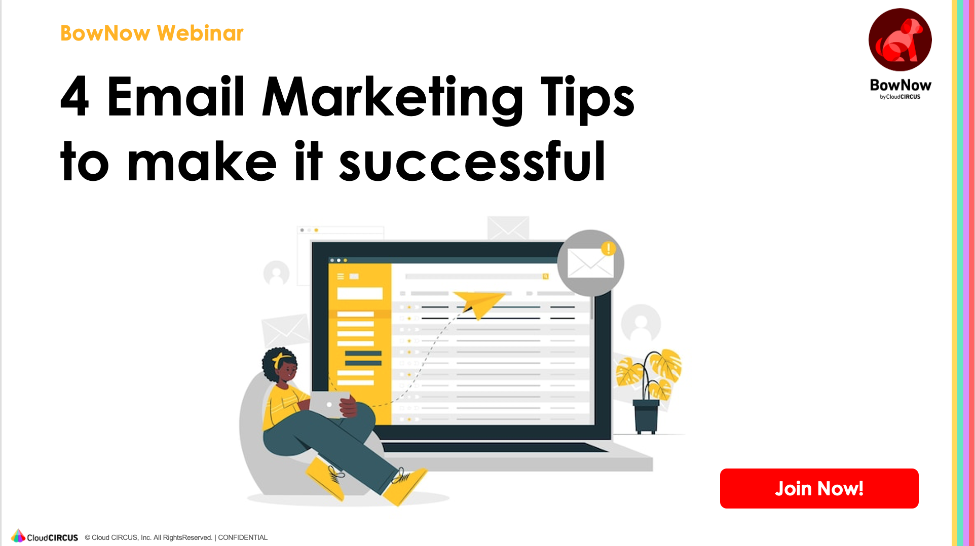 Webinar: 4 Email Marketing Tips to make it successful
